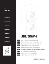 JBL SSW-1 Manual do proprietário