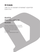 D-Link DUB-1312 USB 3.0 to Gigabit Ethernet Adapter Guia de usuario