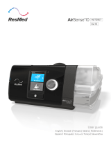 ResMed 370xx air sense 10 CPAP and APAP machines Guia de usuario