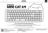 EPOMAKER Mini Cat 69 Acrylic RGB Wired Mechanical Gaming DIY Keyboard Kit Guia de usuario