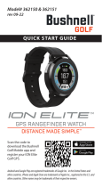 Bushnell GOLF 362150 ION Elite GPS Rangefinder Watch Guia de usuario