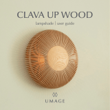 UMAGE Clava Up Wood Wall Ceiling Lamp Guia de usuario
