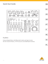 FLOW 8 8 Input Digital Mixer Guia de usuario
