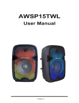 Aiwa AWSP15TWL Audio System Manual do usuário