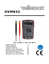 Velleman DVM832 Manual do usuário