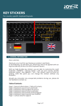 Joy-it Country Specific Keyboard Manual do usuário