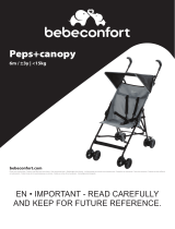 BEBECONFORT Peps+canopy Stroller Blue Line Manual do usuário