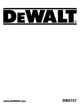 DeWalt DWS727 Manual do usuário