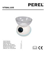 Velleman VTBAL105 DIGITAL KITCHEN SCALE TEMPERATURE Manual do usuário