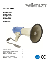 Velleman MP25-VEL MEGAPHONE Manual do usuário