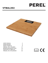 Velleman VTBAL202 DIGITAL BATHROOM SCALE Manual do usuário