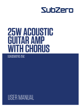 Sub-Zero SUB-ZERO SZACOUSTIC-25C 25W Acoustic Guitar AMP Manual do usuário