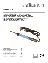 Velleman Vacuum Desoldering Pump Manual do usuário