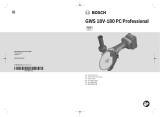 Bosch GWS 18V-180 PC Manual do usuário