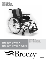 Breezy P19180 Style X Ultra Rigid Wheelchair Manual do usuário