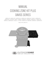 OUTDOORCHEF Cooking Zone Kit Plus Davos Series Manual do usuário