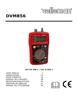 Velleman DVM856 Manual do usuário