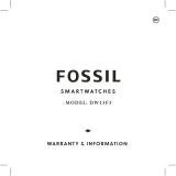 Fossil DW13F3 Gen 6 44mm Wellness Edition Touchscreen Smartwatch Manual do usuário