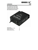 HQ Power LEDA03C DMX Controller Output LED Power and Control Unit Manual do usuário