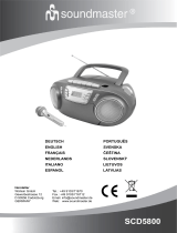 Soundmaster SCD5800 Manual do usuário