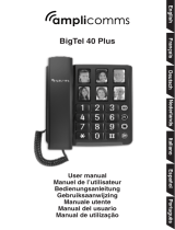 Amplicomms BigTel 40 Plus Big Button Amplified Corded Telephone Manual do usuário
