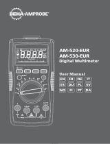 BEHA AMPROBE Beha-Amprobe AM-520-EUR Digital Multimeter Manual do usuário