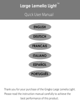 Gingko Large Lemelia Light Manual do usuário