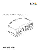 Axis T6101 Mk II Manual do usuário