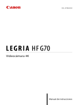 Canon LEGRIA HF G70 Manual do usuário