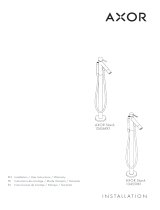 Axor 12456001 Freestanding Tub Filler Trim with 1.75 GPM Handshower Assembly Instruction