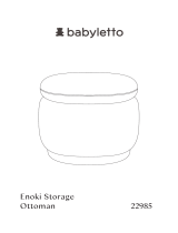 Babyletto Enoki Storage Ottoman Manual do usuário