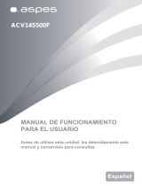 Aspes ACV145500F Manual do proprietário