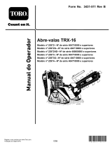Toro TRX-16 Walk-Behind Trencher (22972) Manual do usuário