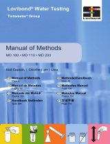 Lovibond 00386473 - MD1x0/200 - Chlorine HR T, Chlorine L, Chlorine T, KS4.3 T, pH value L, pH-value T, Urea T Manual do usuário