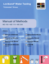 Lovibond Handbook of Methods MD100/110/200 Manual do usuário