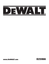 DeWalt D25966 Manual do usuário