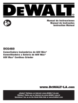 DeWalt DCG460B Manual do usuário