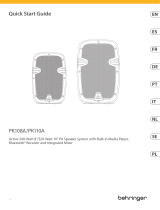 Behringer PK108A Guia rápido