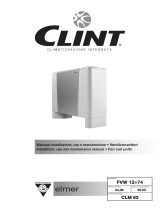 Clint FVW 12÷74 universal fan coil ELMER Manual do usuário