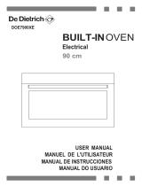 De Dietrich DOE7900XE-01 Manual do proprietário