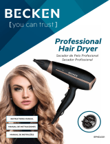 Becken BPHD4501 secador de cabelo profissional Manual do proprietário