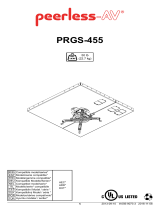 Peerless PRGS-455 Guia de instalação