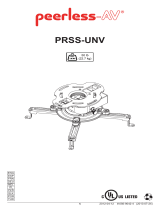 Peerless PRSS-UNV-W Manual do usuário
