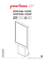 PEERLESS-AV KOF555-3OHF Manual do usuário