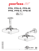 Peerless PPA-W Guia de instalação