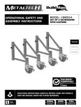 MetalTech BuildMan Set of 4 Scaffold Outriggers Manual do proprietário