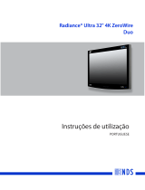 NDS Radiance Ultra 32" 4K ZeroWire Duo Manual do proprietário