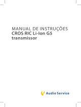 AUDIOSERVICE CROS RIC LI-ION G5 Manual do usuário