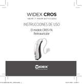 Widex CROS-FA BTE Instruções de operação