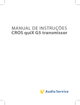 AUDIOSERVICE CROS QUIX G5 Manual do usuário